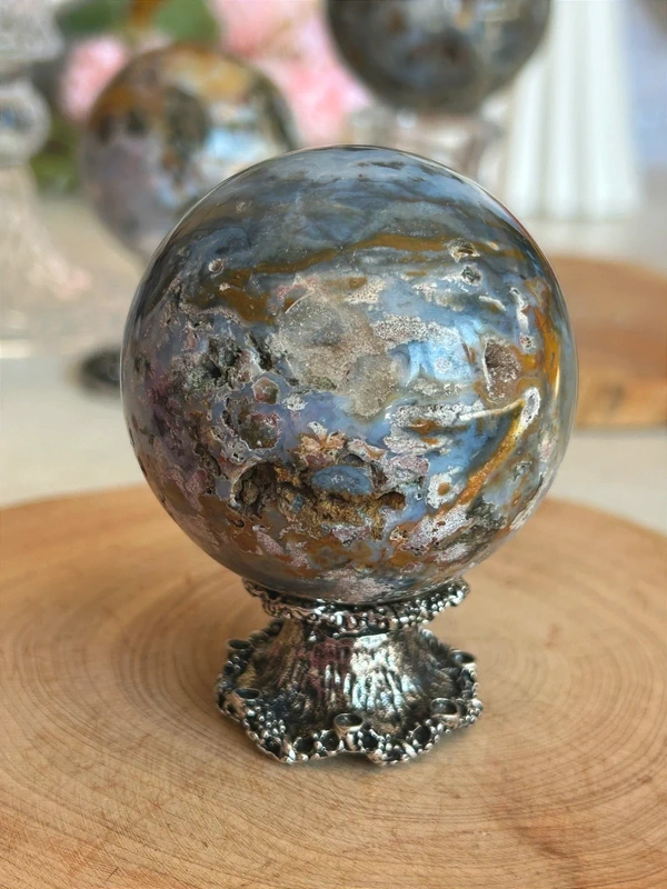 Ocean Jasper Natural Sphere