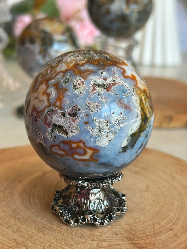 Ocean Jasper Natural Sphere