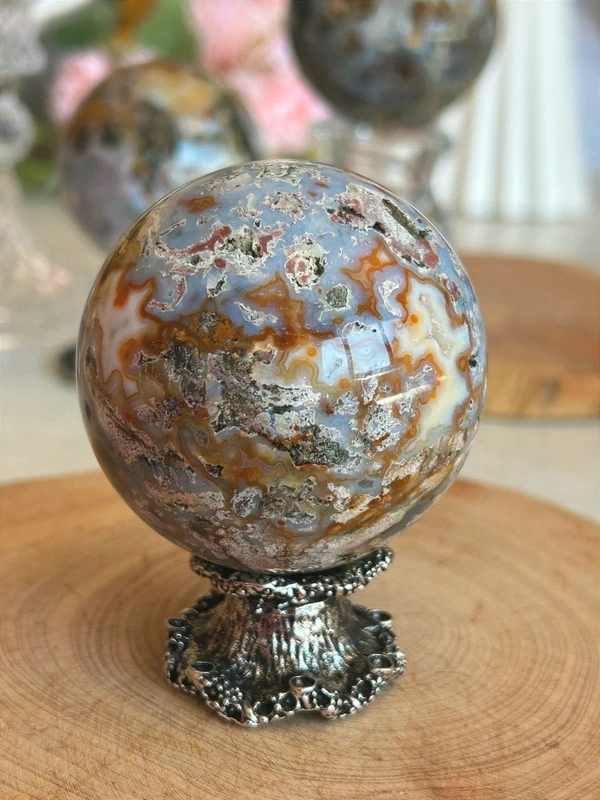 Ocean Jasper Natural Sphere