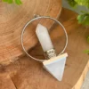 Péndulo de cuarzo blanco natural 🤍 doble punta