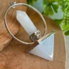 Péndulo de cuarzo blanco natural 🤍 doble punta
