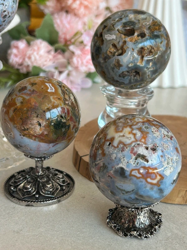 Ocean Jasper Natural Sphere