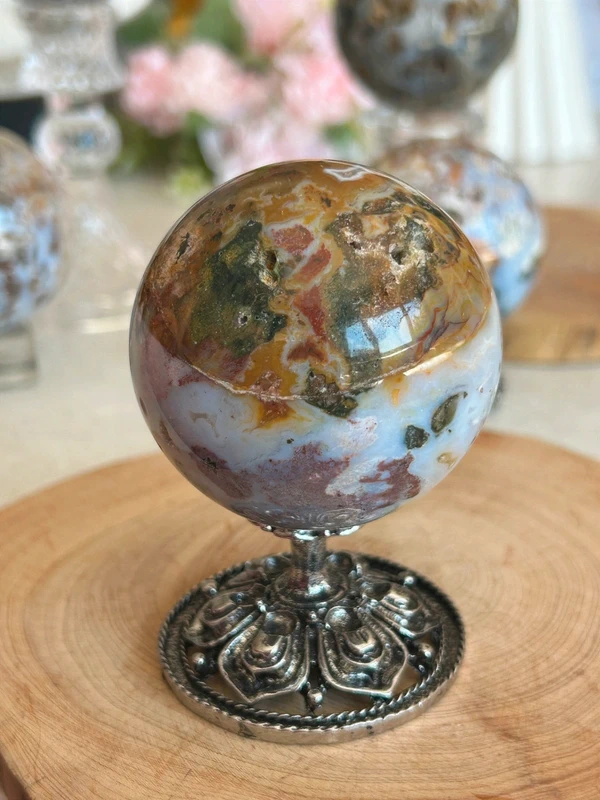 Ocean Jasper Natural Sphere