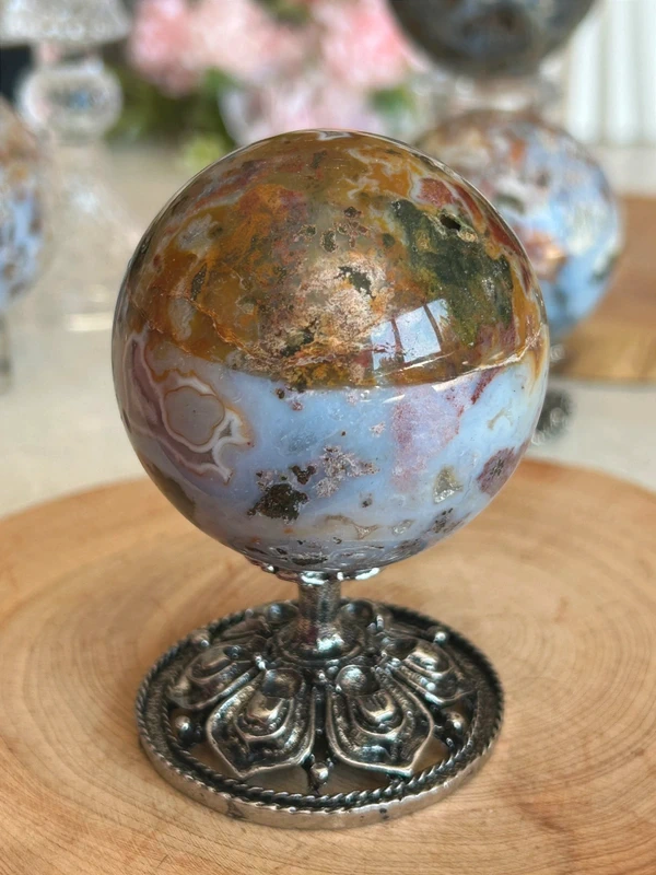 Ocean Jasper Natural Sphere