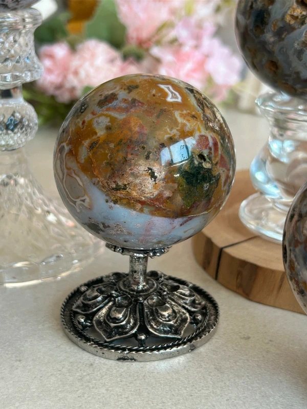 Ocean Jasper Natural Sphere