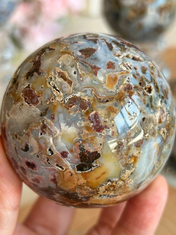 esfera "sunset ocean" 🌅 Ocean Jasper natural