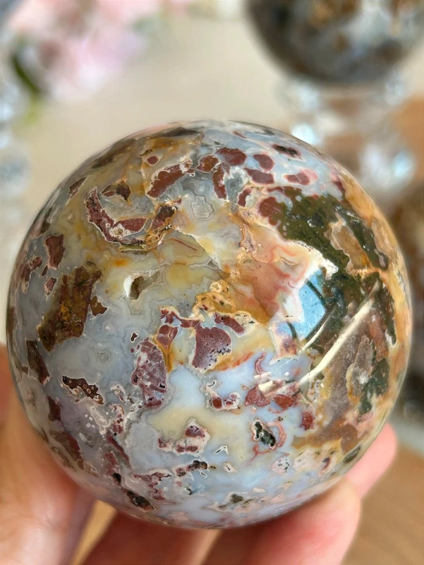 esfera "sunset ocean" 🌅 Ocean Jasper natural