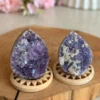 Natural amethyst egg