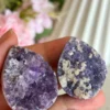 Natural amethyst egg