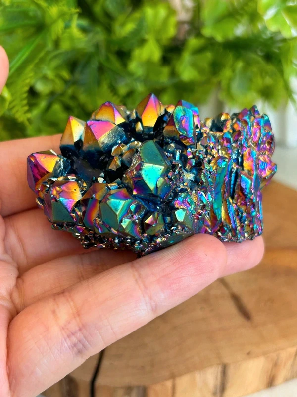 Drusa de cristal arcoíris