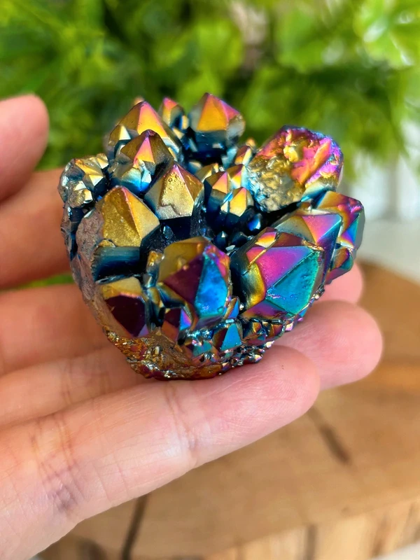 Drusa de cristal arcoíris
