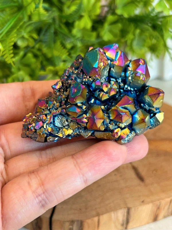 Drusa de cristal arcoíris
