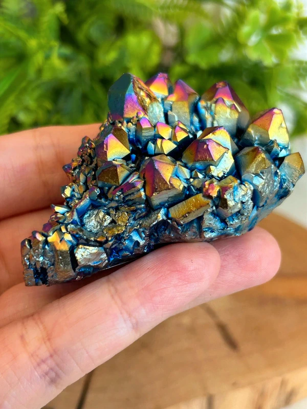 Drusa de cristal arcoíris