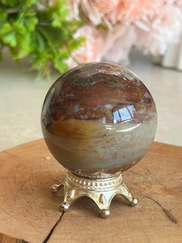 Esfera de Ocean Jasper natural
