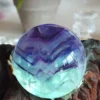 Fluorita esfera 💜💚 cristal natural