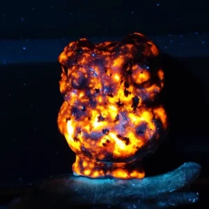 Búho sobre rama • piedra de fuego natural