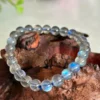 Pulsera de piedra luna azul natural