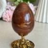 Petrified Wood Egg 🪵 fossil wood natural