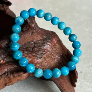 Pulsera de apatito azul natural