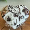 Natural Money Agate · Heart with geode cavity