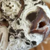 Natural Money Agate · Heart with geode cavity