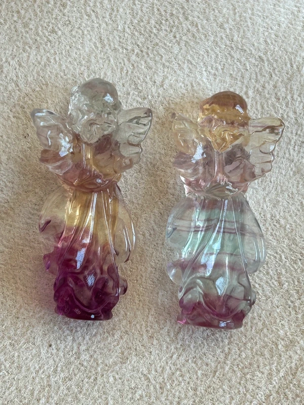 Natural winged angel rainbow fluorite · per unit