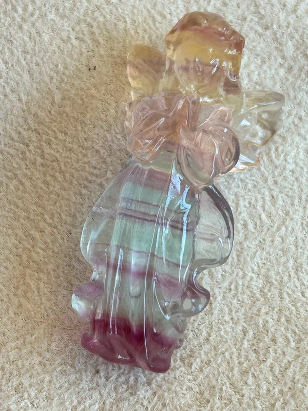 Natural winged angel rainbow fluorite · per unit