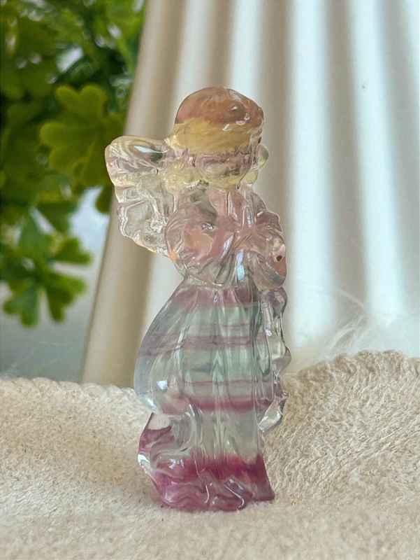 Natural winged angel rainbow fluorite · per unit