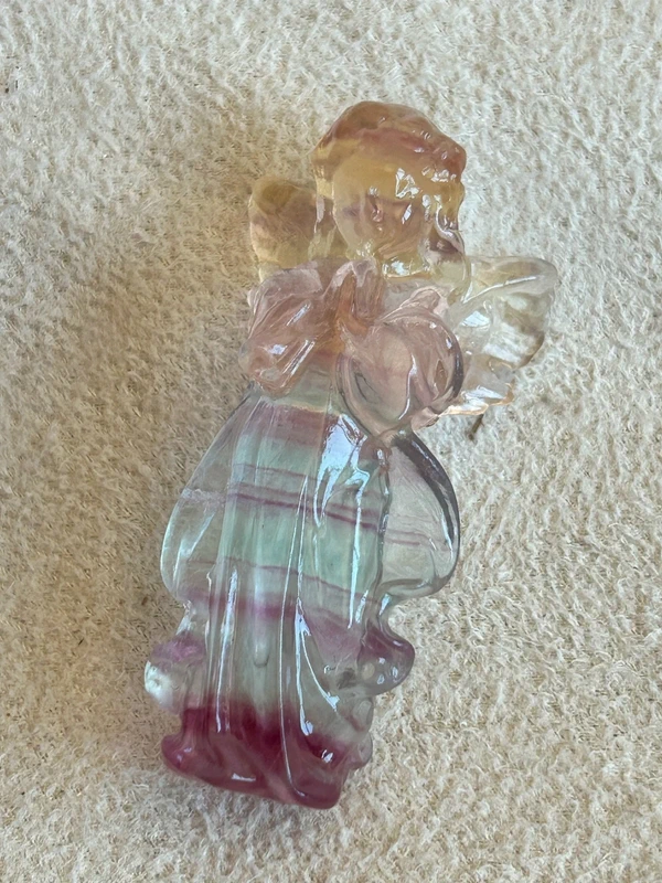 Natural winged angel rainbow fluorite · per unit