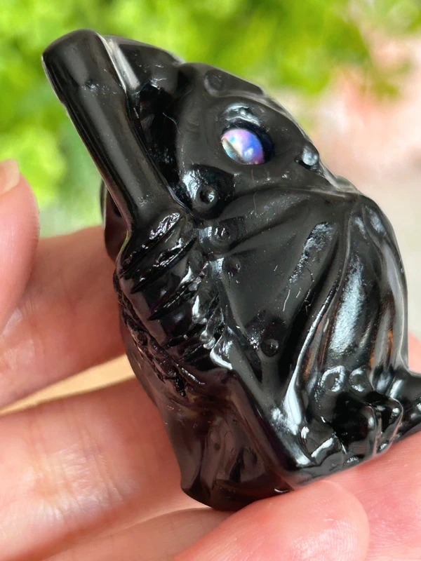 Guardian Owl · Natural Obsidian