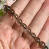 Pulsera de cuarzo ahumado natural cristal