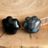 Patita de mascota de obsidiana natural