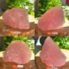 Cuarzo rosa natural en bruto • cuarzo rosa gemmy natural • Mineral crudo • cristal decorativo