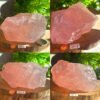 Cuarzo rosa natural en bruto • cuarzo rosa gemmy natural • Mineral crudo • cristal decorativo