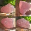 Cuarzo rosa natural en bruto • cuarzo rosa gemmy natural • Mineral crudo • cristal decorativo