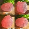 Cuarzo rosa natural en bruto • cuarzo rosa gemmy natural • Mineral crudo • cristal decorativo