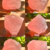 Cuarzo rosa natural en bruto • cuarzo rosa gemmy natural • Mineral crudo • cristal decorativo