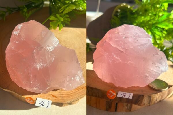Cuarzo rosa natural en bruto • cuarzo rosa gemmy natural • Mineral crudo • cristal decorativo