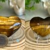 Natural Tiger's Eye · Golden Cat's Eye Reflection · Crystal for Protection, Decoration, and Collecting