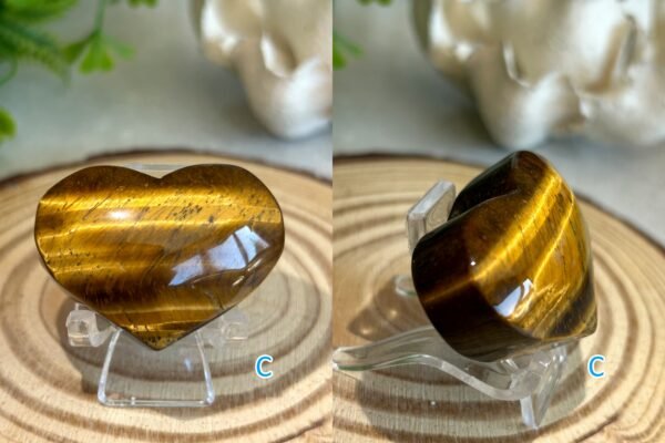 Natural Tiger's Eye · Golden Cat's Eye Reflection · Crystal for Protection, Decoration, and Collecting