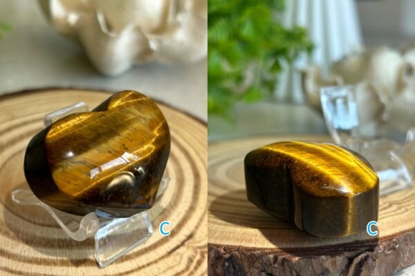 Natural Tiger's Eye · Golden Cat's Eye Reflection · Crystal for Protection, Decoration, and Collecting