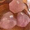 Cuarzo rosa natural en bruto • cuarzo rosa gemmy natural • Mineral crudo • cristal decorativo