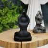 Piedra de fuego figura de yoga / Obsidiana - natural