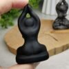 Piedra de fuego figura de yoga / Obsidiana - natural
