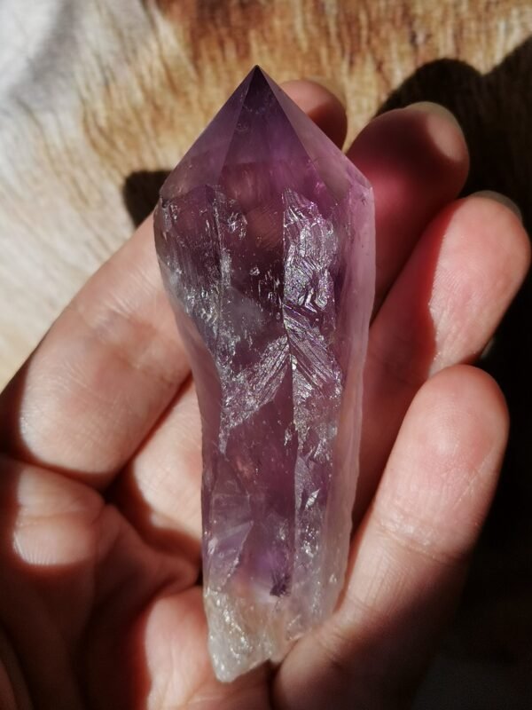 Natural amethyst wand • meditation crystal