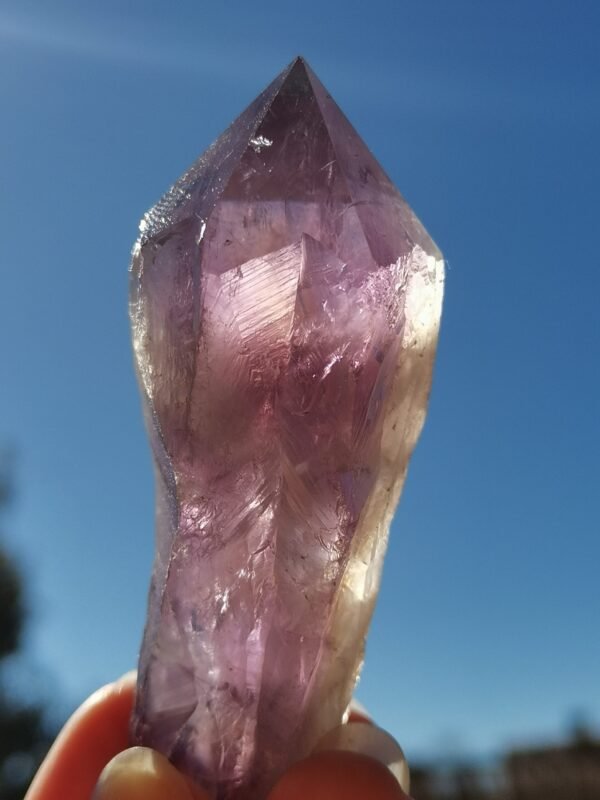 Natural amethyst wand • meditation crystal