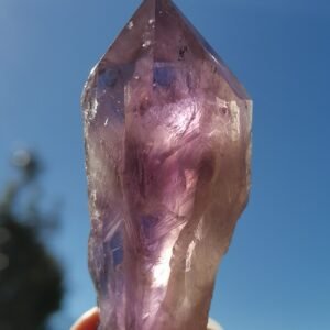 Natural amethyst wand • meditation crystal