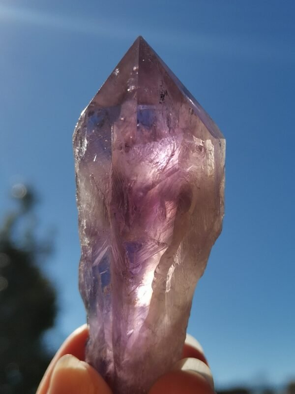 Natural amethyst wand • meditation crystal