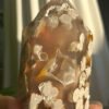 Natural flower agate • crystal tower