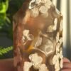 Natural flower agate • crystal tower